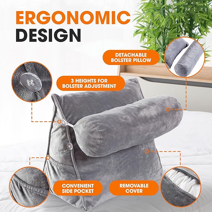 Cheer Collection Reading Wedge Pillow - Image 5
