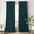RYB Home Teal Velvet Curtains 84 inch Length by RYBHOME