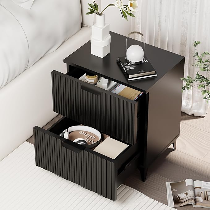 Royal Windsor Small Fluted Nightstand Set of 2 - Image 2