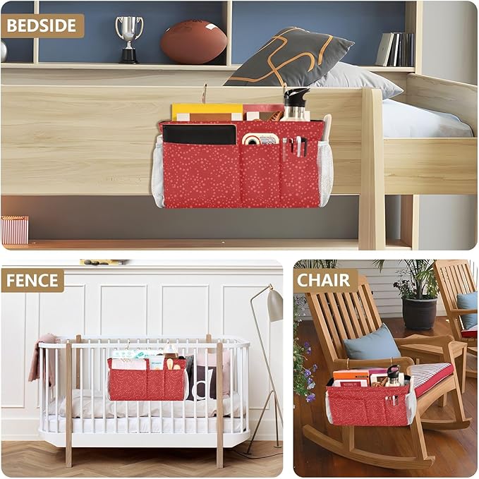Bedside Caddy Hanging Bunk Bed Caddy Bed Organizer Hanging Pocket - Image 8