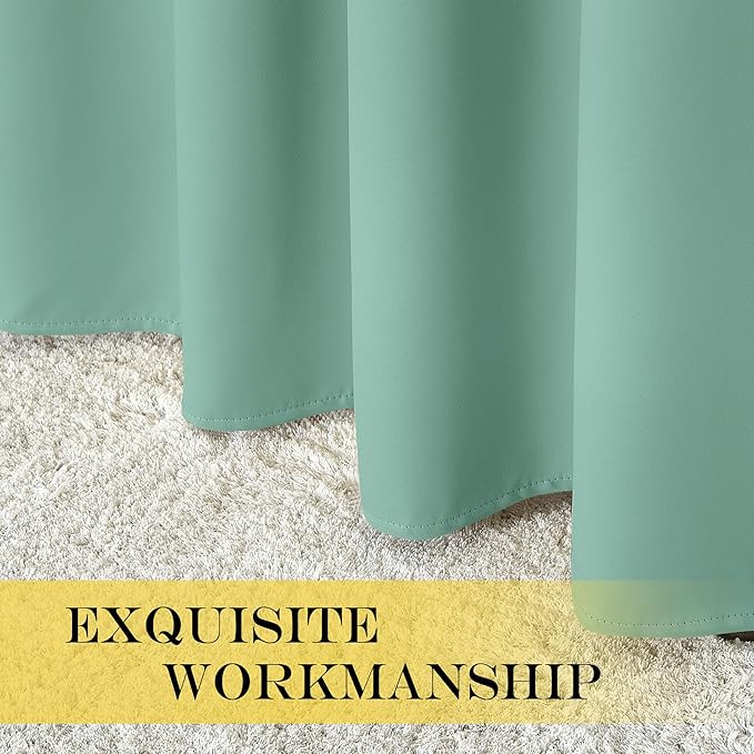 NICETOWN Blackout Drapery Curtain Panel 90 inches Long - Image 6