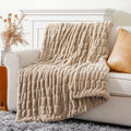 BATTILO HOME Luxury Faux Fur Throw Blanket by BATTILOHOME