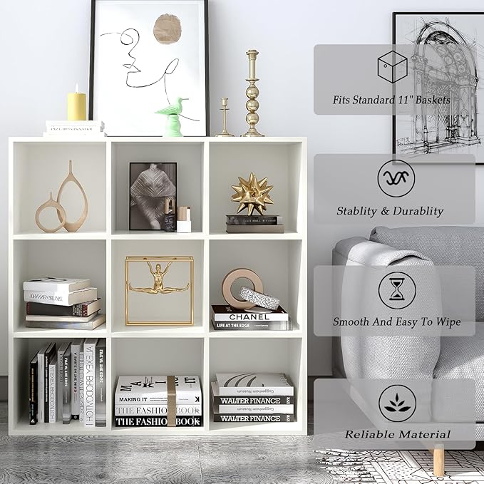 OSCHF 9-Cube Storage Shelf Bookcase - Image 4