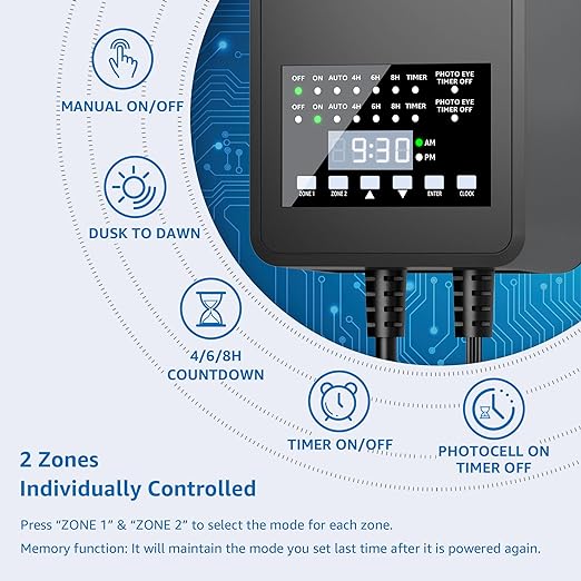 SUNVIE 300W Low Voltage Landscape Transformer - Image 2
