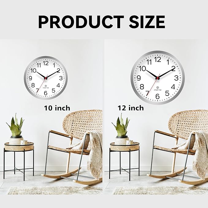 AKCISOT Atomic 12 Inch Wall Clock Analog Clocks - Image 3