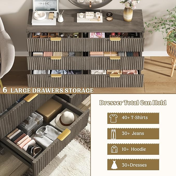 Lulive Wood Dresser for Bedroom - Image 4