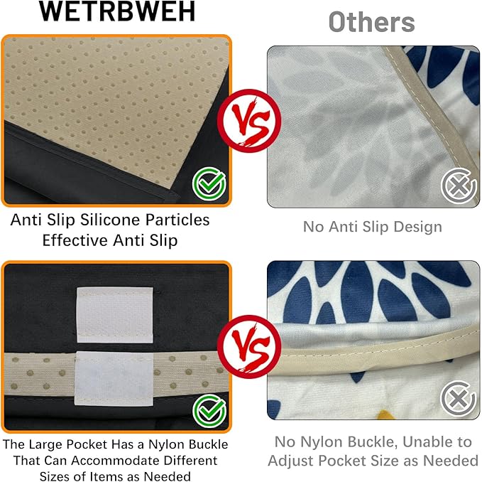 WETRBWEH TV Remote Control Holder Couch Caddy, Non-slip Bedside Caddy Organizer - Image 6