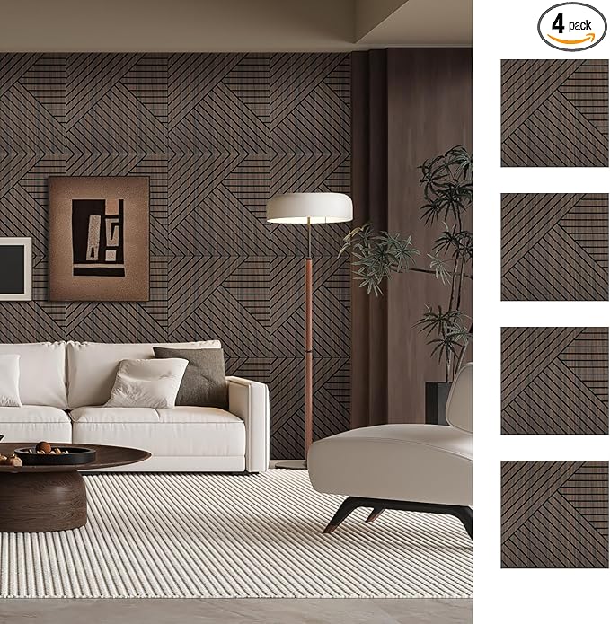ARMURO 4 Packs Acoustic Wall Panels by ARMURO