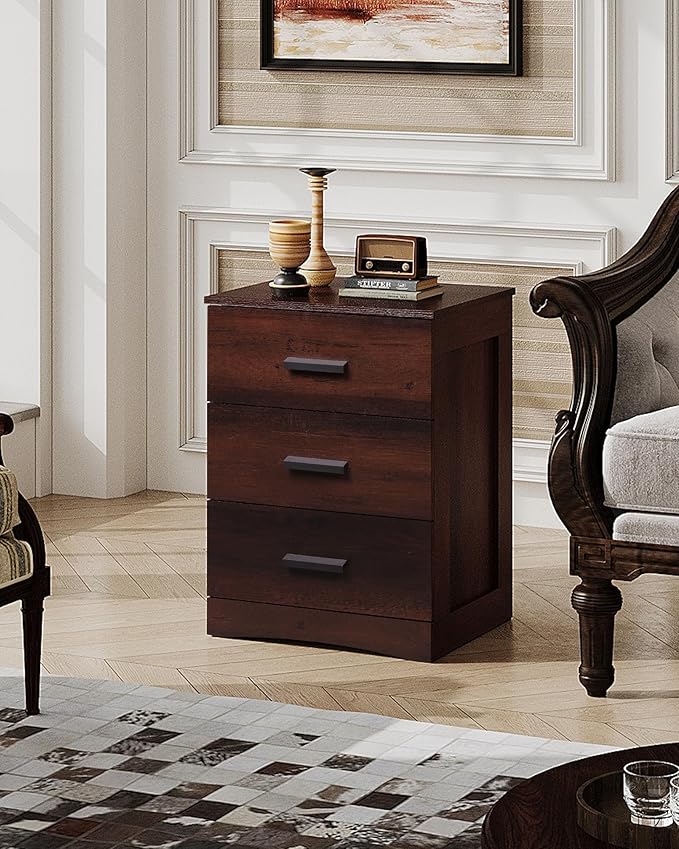 WLIVE Night Stand, Wood Nightstand - Image 6