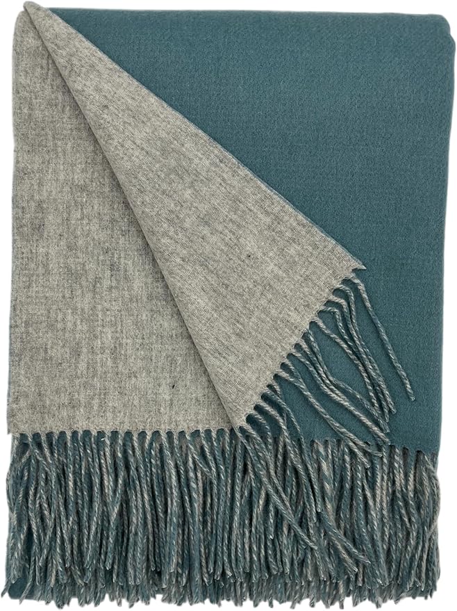 Alashan Cashmere Blend Double Faced Throw-Super Soft and Luxe Fabric- Perfect by Alashan