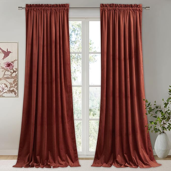 StangH Rust Curtains Velvet by StangH