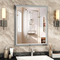 SMIROR Brushed Silver Bathroom Mirror by SMIROR