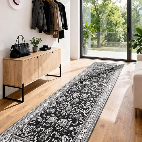 2x6 Runner Rugs for Hallways: Washable Kitchen Rugs Ultra Soft Vintage Carpet - Image 2