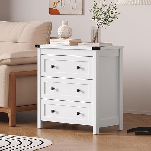 3-Drawer Dresser, Small Wooden Chest of Drawers by BORNOON