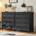 Farmhouse 5 Drawer Dresser for Bedroom Set of 2, 33.2" Tall Small Dressers & by Joaxswe