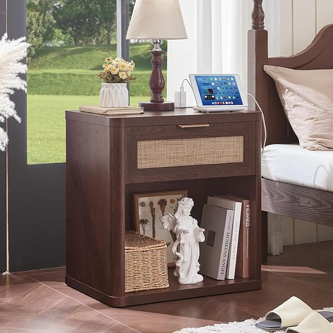 LEYAOYAO Rattan Nightstand - Image 3
