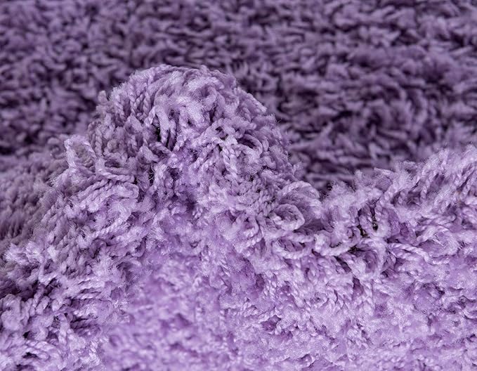 Unique Loom Solid Shag Collection Area Rug - Image 8