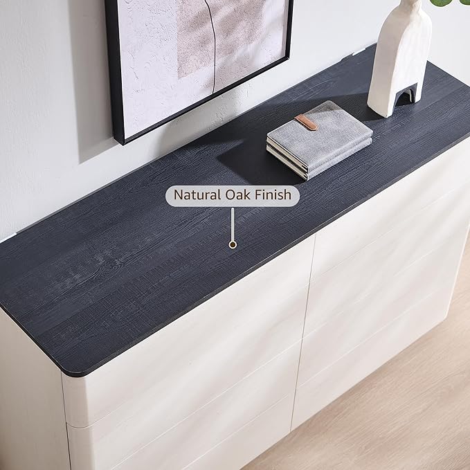 ACCOHOHO 8 Drawer Dresser for Bedroom, 52 Inch Wide Modern Chest of Drawers - Image 3
