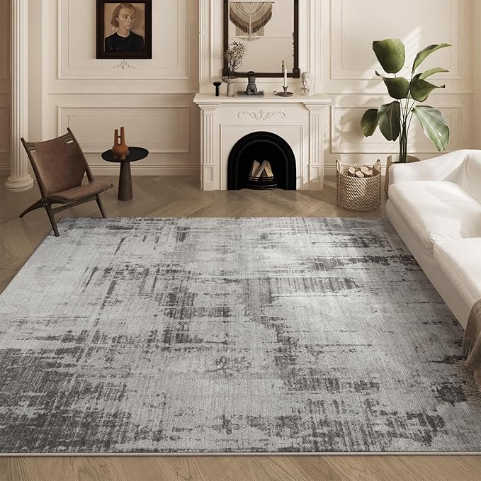 Machine Washable Area Rugs 8x10, Large Modern Abstract Rugs - Image 9