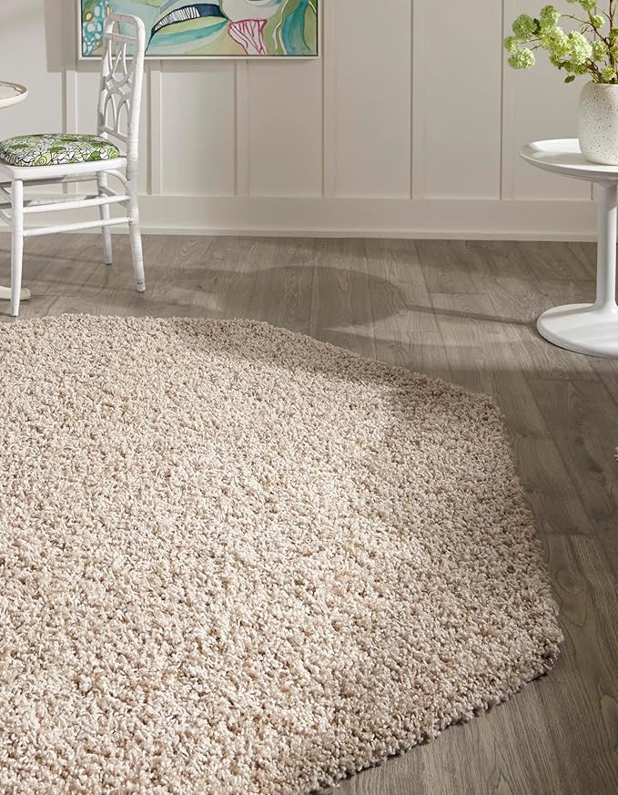 Unique Loom Solid Shag Collection Area Rug - Image 2