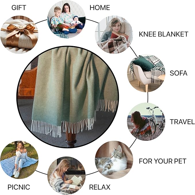 | Wool Blanket/Throw | 100% New Zealand Wool | Perfect - Image 8