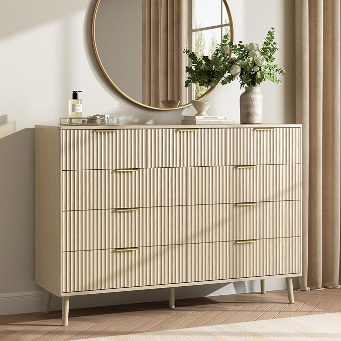 CARPETNAL Fluted 9 Drawer Dresser - Image 8