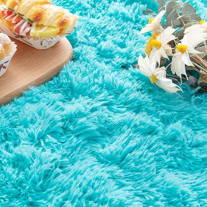 Noahas Ultra Soft Fluffy Bedroom Rugs Kids Room Carpet Modern Shaggy Area Rugs - Image 6