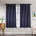Amazon Basics Jacquard 2-Piece 100% Blackout Curtains, Living Room and Bedroom by AmazonBasics