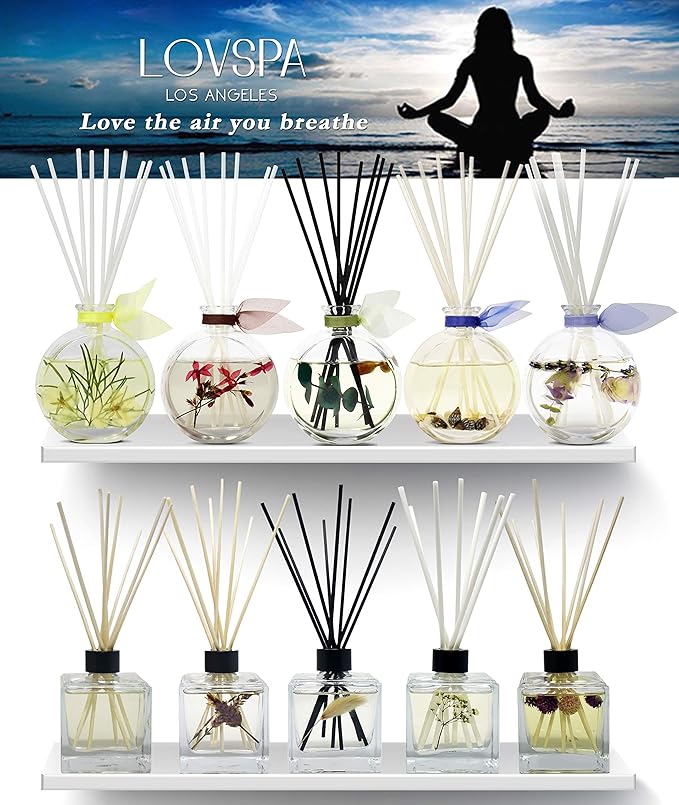 LOVSPA Reed Diffuser Set, Vanilla & Patchouli Scented Oil Diffuser - Image 5