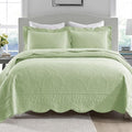 MarCielo 3-Piece 100% Cotton Oversized Bedspread Lightweight Quilt Coverlet by MarCielo