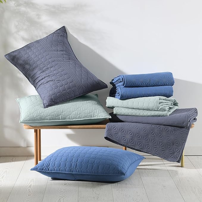 HORIMOTE HOME Sprout Green Twin Size Quilt Set - Image 8