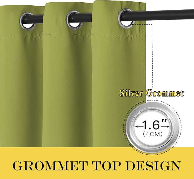 NICETOWN Blackout Short Curtain 63 inches Long - Image 6