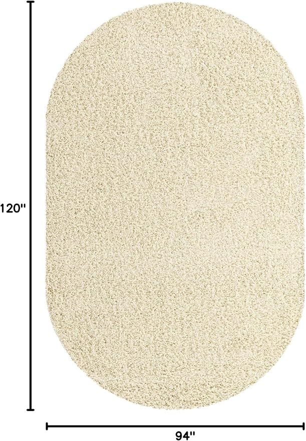 Unique Loom Solid Shag Collection Area Rug - Image 2
