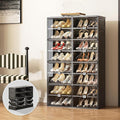 Black Shoe Rack Organizer Cabinet by Unknown