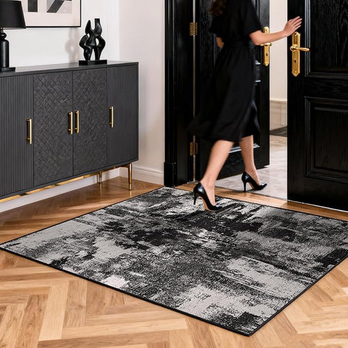 2x3 Washable Area Rug for Entryway：Soft Traditional Printed Area Rug Non-Slip by OLFRUGDTRUG