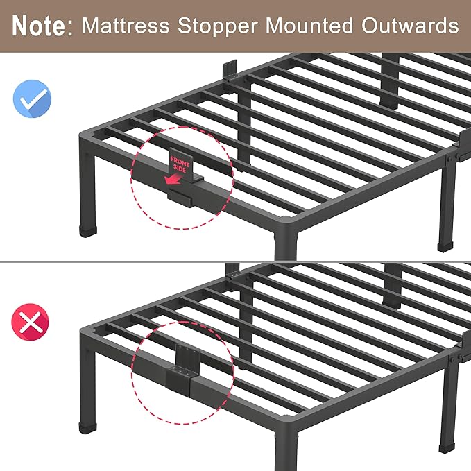 ROIL 18 Inch King Bed Frame - Image 7