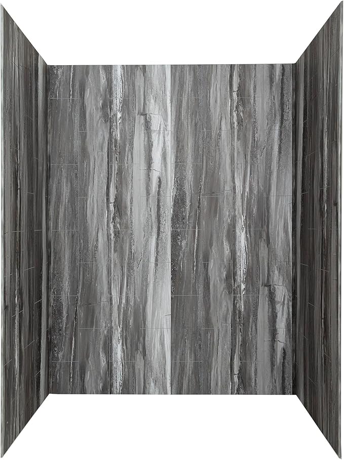 Palisade 78in x 60in x 32in Waterproof Vinyl Shower Surround Kit by PalisadeWallTilesandPlanks