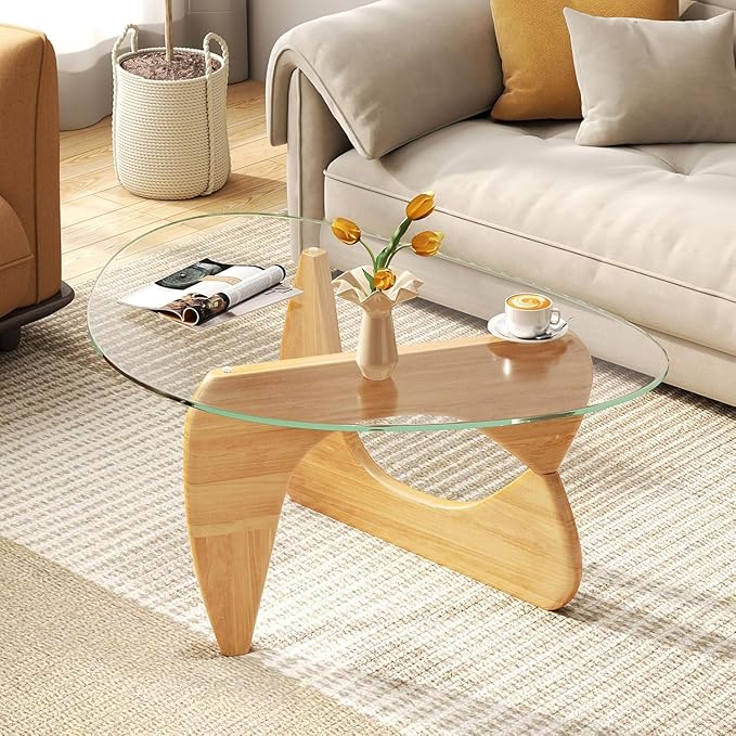 Modern Glass Coffee Table, Mid Century Small Coffee Table, Coffee Table - Image 6