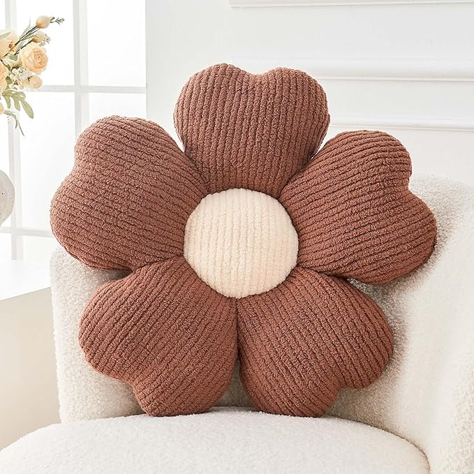 Kcvvcr Flower Throw Pillow, Cute Flower Shaped Pillow Decorative Throw Pillow by Kcvvcr