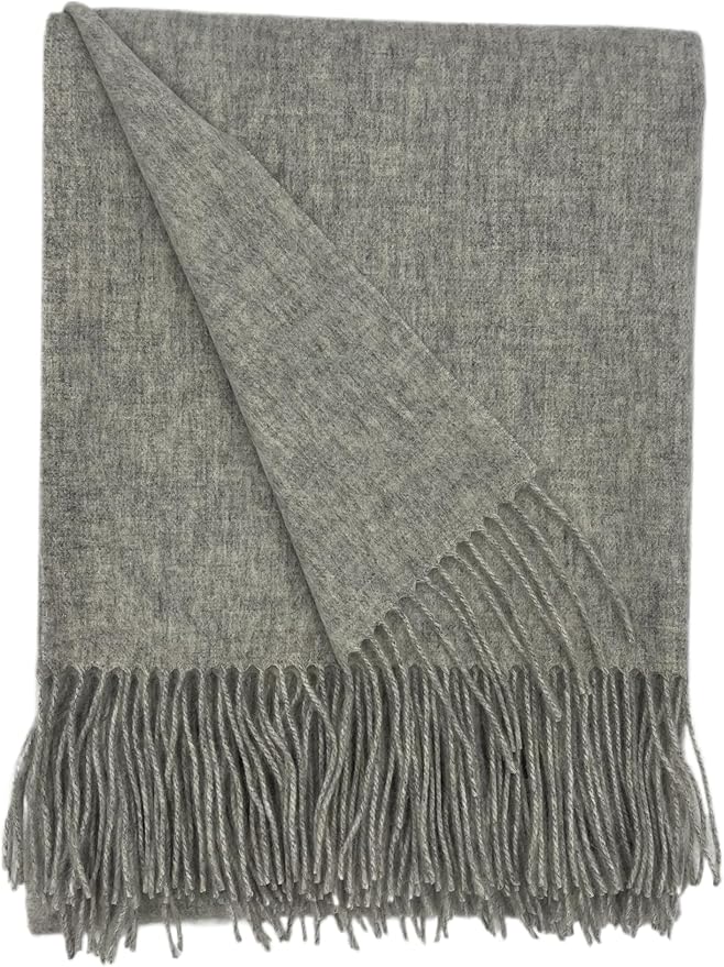 Alashan Cashmere Blend Ripple Finish Woven Throw by Alashan