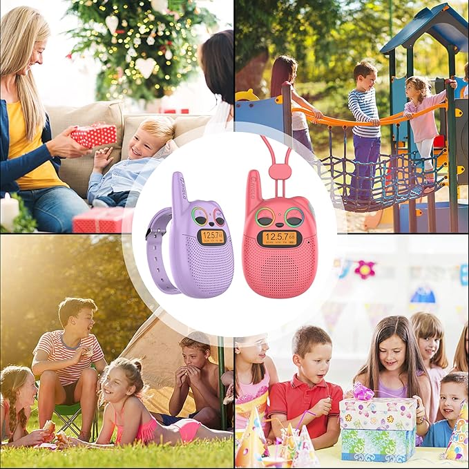 Walkie Talkies for Kids Rechargeable, Christmas Birthday Gifts for Girls Age 3-9 - Image 7