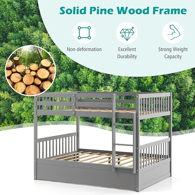 Giantex Full Over Full Bunk Bed - Image 4
