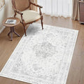 3x5 Vintage Washable Area Rugs Boho Medallion Large Distressed Retro Accent by HOME
