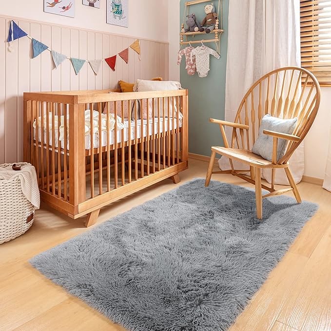 PAGISOFE 2x4 Small Bedroom Rug, Machine Washable Runner Rugs, Soft Plush Area - Image 9