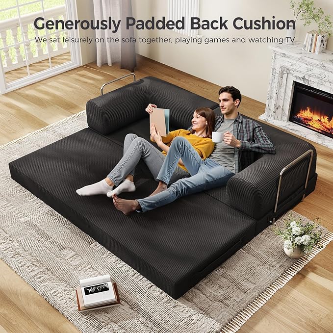 5-in-1 Folding Convertible Sofa Bed - Image 3