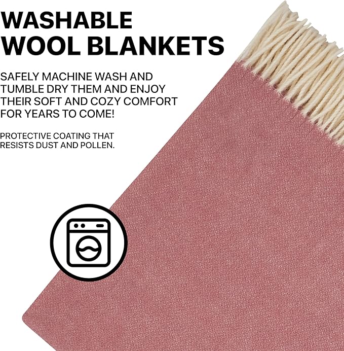 | Wool Blanket/Throw | 100% New Zealand Wool | Perfect - Image 7