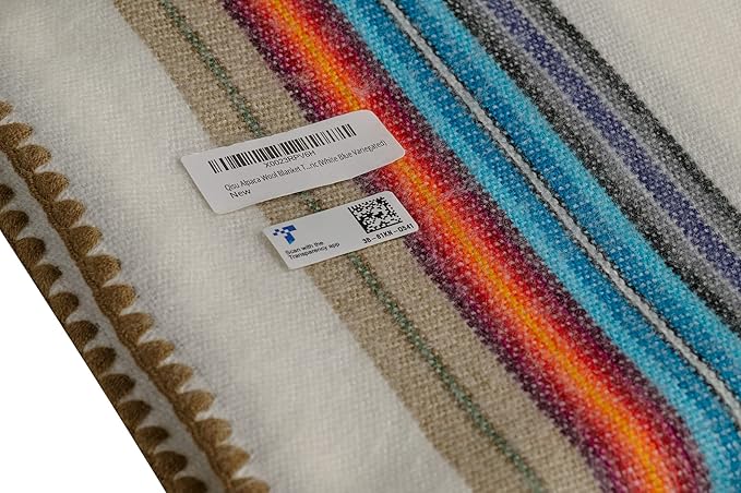 QISU Alpaca Wool Blanket Throw | Large, Variegated | 85 x 65 inches | Ultra-Soft - Image 7