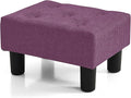 BRIAN & DANY Small Foot Stool, Linen Foot Stools by BRIANDANY