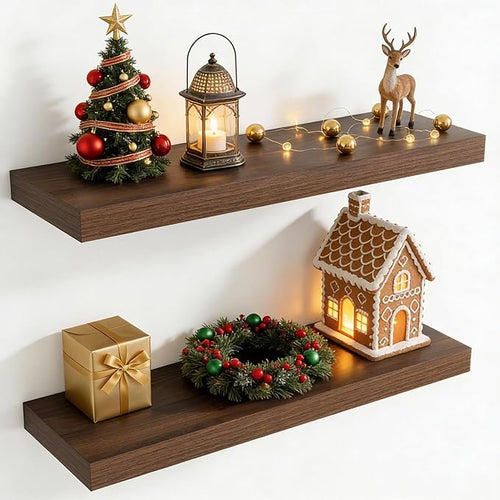 30 Inch Floating Shelves for Wall, 8 Inch Deep Floating Shelf for Storage & by Axeman