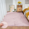 Pink Washable Fluffy Rug 5x7 Area Rugs by ORINOVA